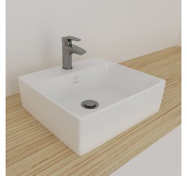 Johnson Suisse 111WW Gemelli Square Above Counter Basin 1 Tap Hole